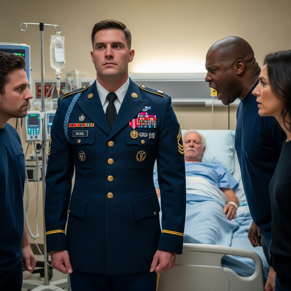 My relatives mocked my years in uniform, sneering that I was nothing more than a “paper-pusher” pretending to be a soldier. When I returned to see my dying grandfather, they barred me from his room, spitting that I wasn’t truly family. Convinced I’d come back only to chase his inheritance, they finally crossed a line. I reached for my phone, made a single call—and what I said shattered their world beyond repair