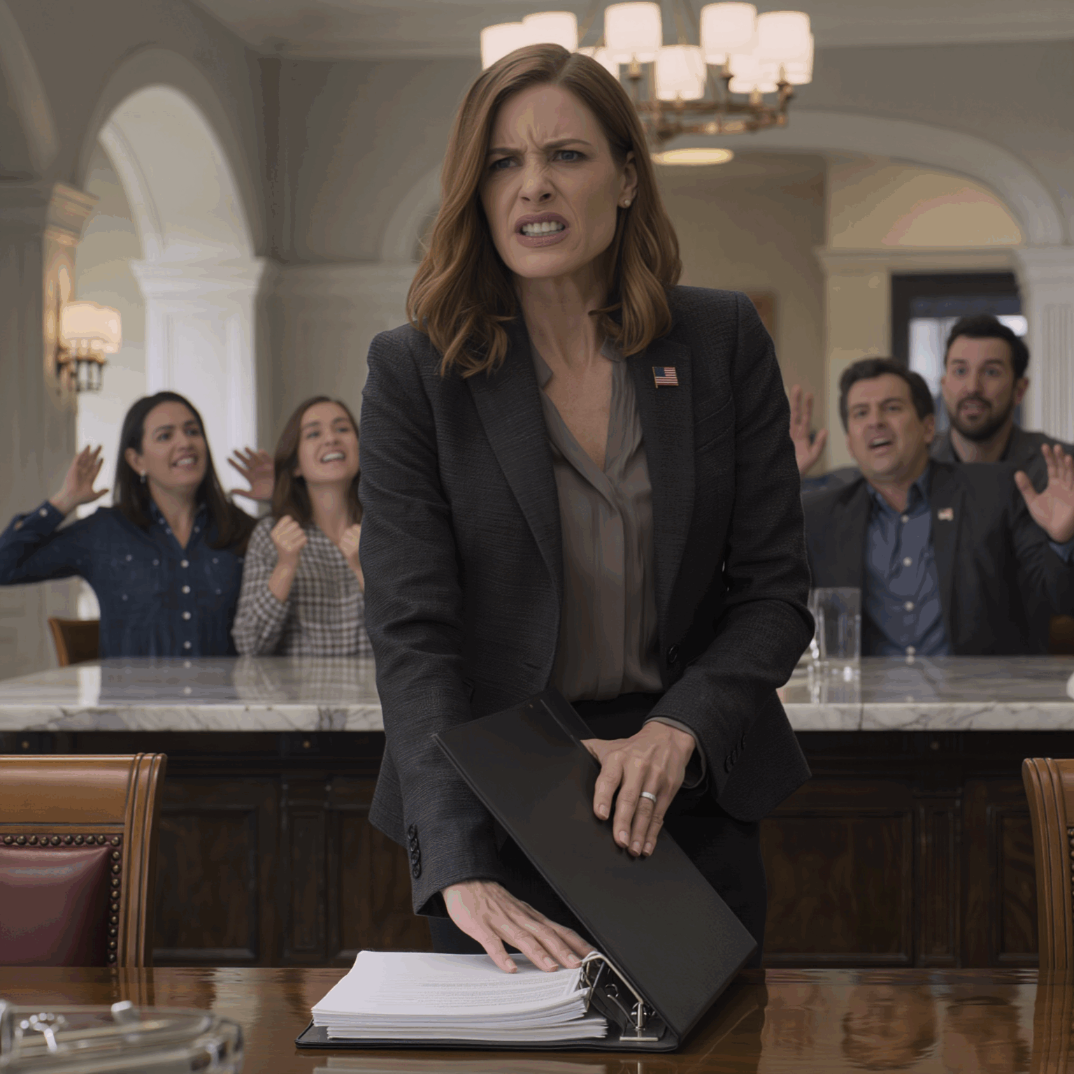 My Sister Slapped Me At Family Dinner And Snarled: “You’ve Got 10 Minutes To Get Out Of My House.” Mom And Dad Laughed, Clapping In Support. I Smiled, Pulled Out A File, Slammed It On The Table, And Said: “Then You All Only Have 5 Minutes.”