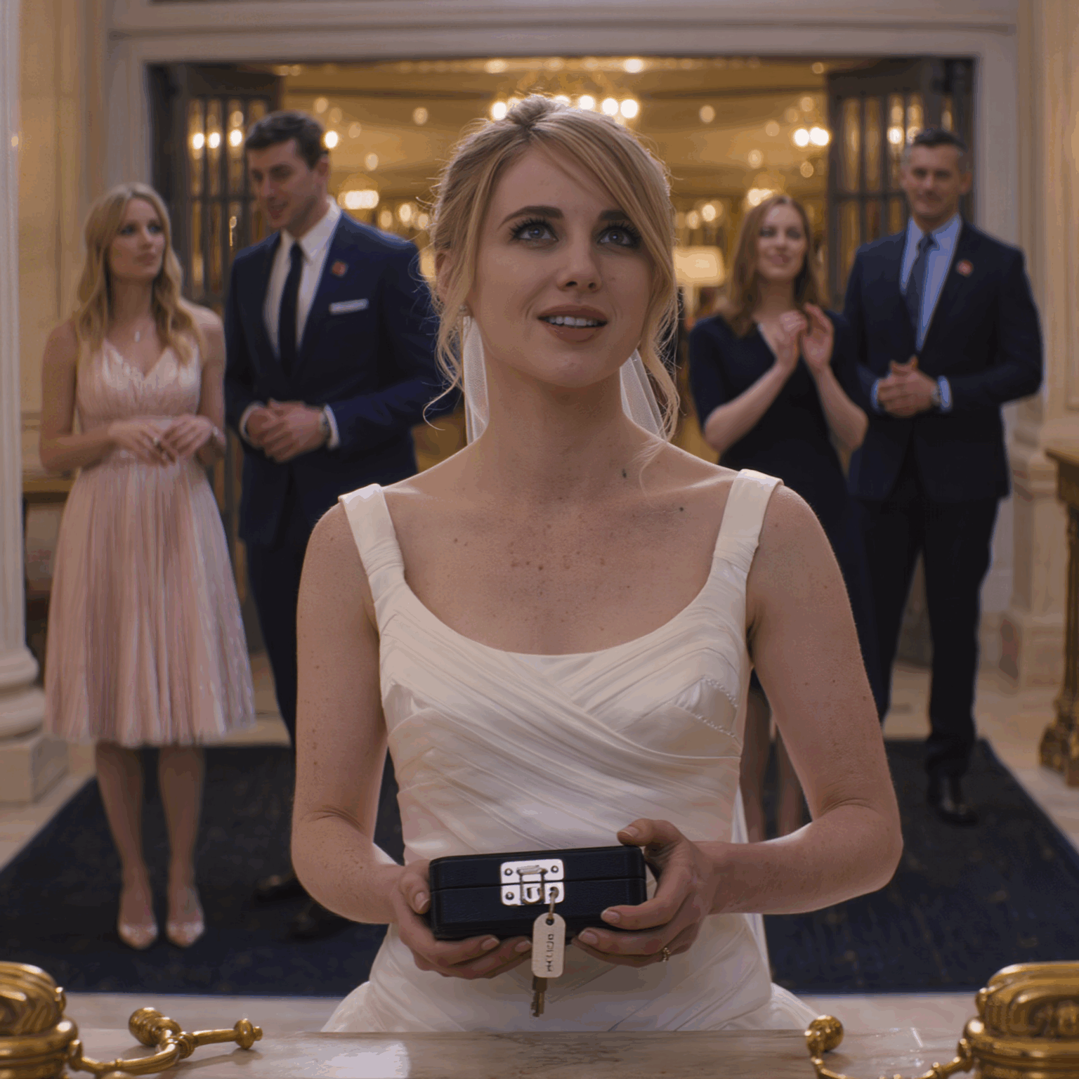 Nobody Came To My Wedding, My Family Was At My Sister’s Engagement Party. But As I Left The Venue, Someone Tapped My Shoulder And Handed Me A Box That Changed Everything.