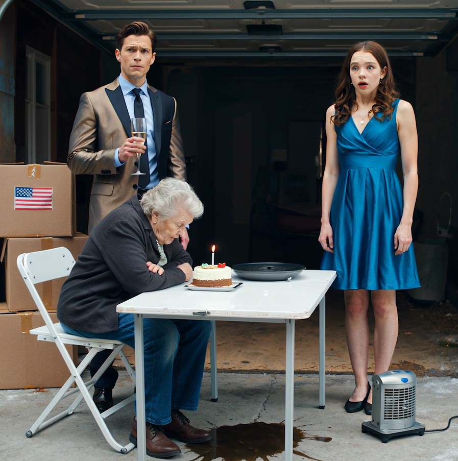 On my birthday, my millionaire son smiled and asked, “Mom, have you been enjoying the apartment I gave you?” I whispered, “Son, I live in the garage.” My greedy daughter dropped her glass when she heard it… my gold-digger daughter went pale!