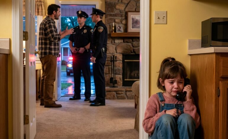 A terrified little girl called 911: “My dad and his friend are drunk… they’re doing it to Mom again!” When police arrived minutes later, what they found inside left them frozen in horror…