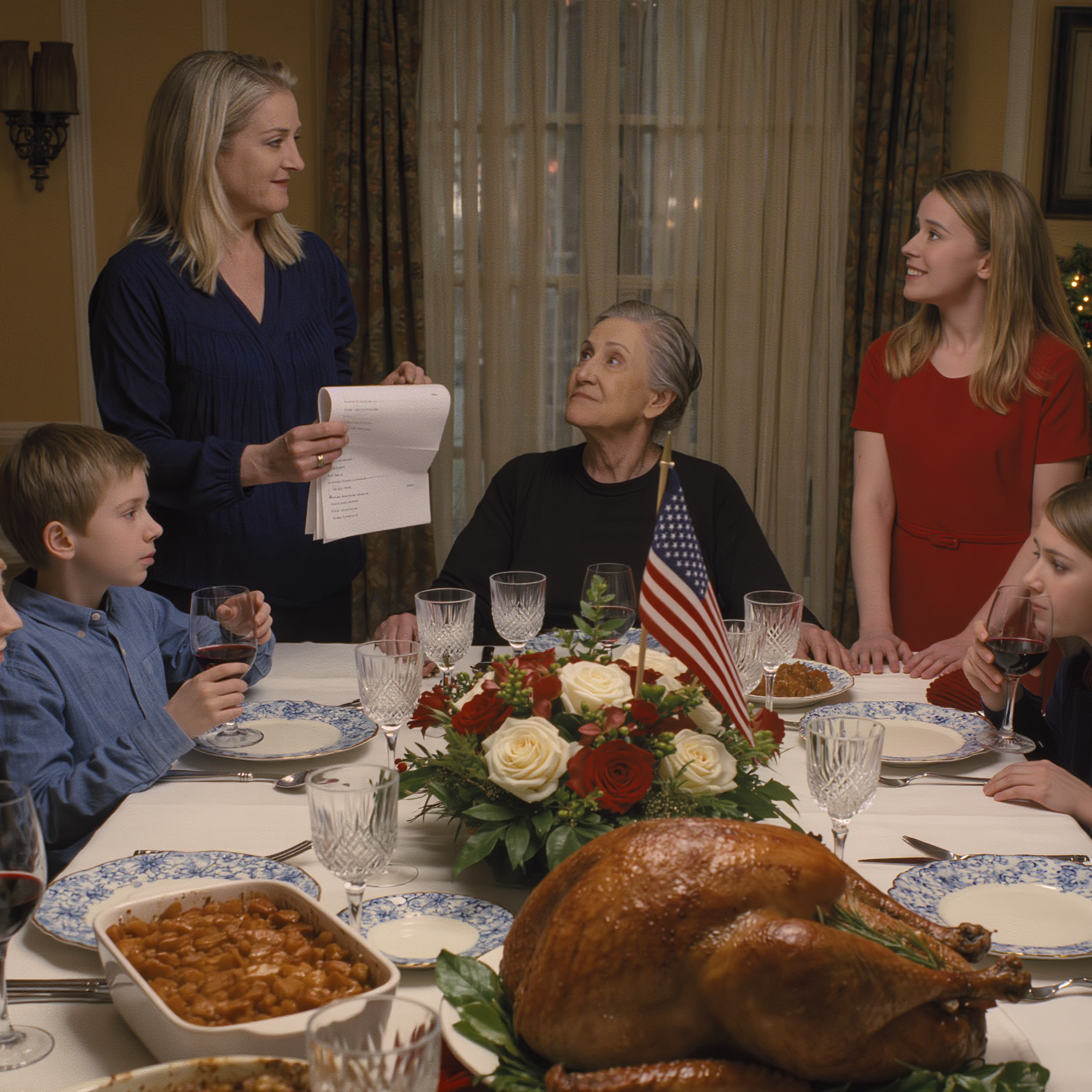 I stood up to thank my grandma for a cute $500 check, but she stared blankly and said she had wired me a million dollars—and as my mother laughed too loud and my brother choked on his wine, i realized the scariest part wasn’t the missing money, but who was sitting at the table.