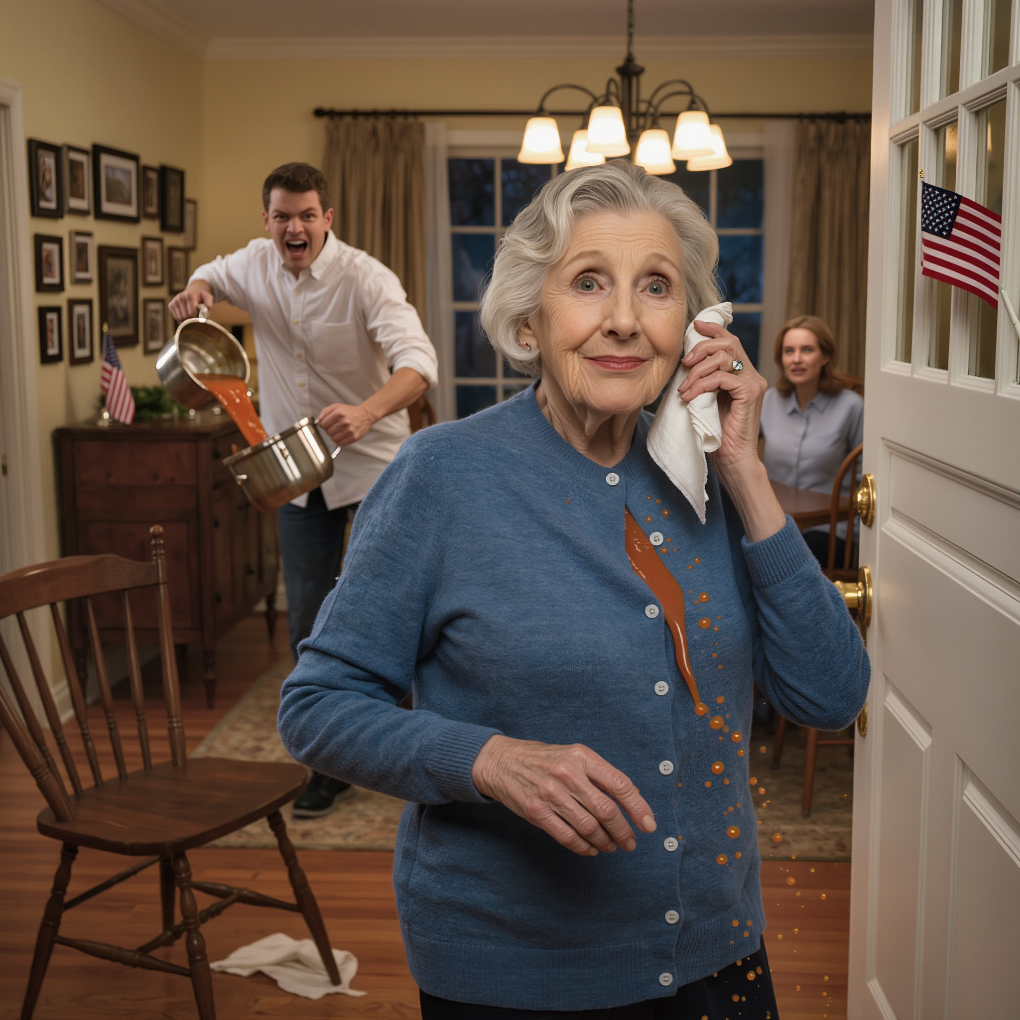 My son poured soup on my head because I asked for a second helping of food. I wiped my face and left. The next morning, his bank account was empty, and I had alread