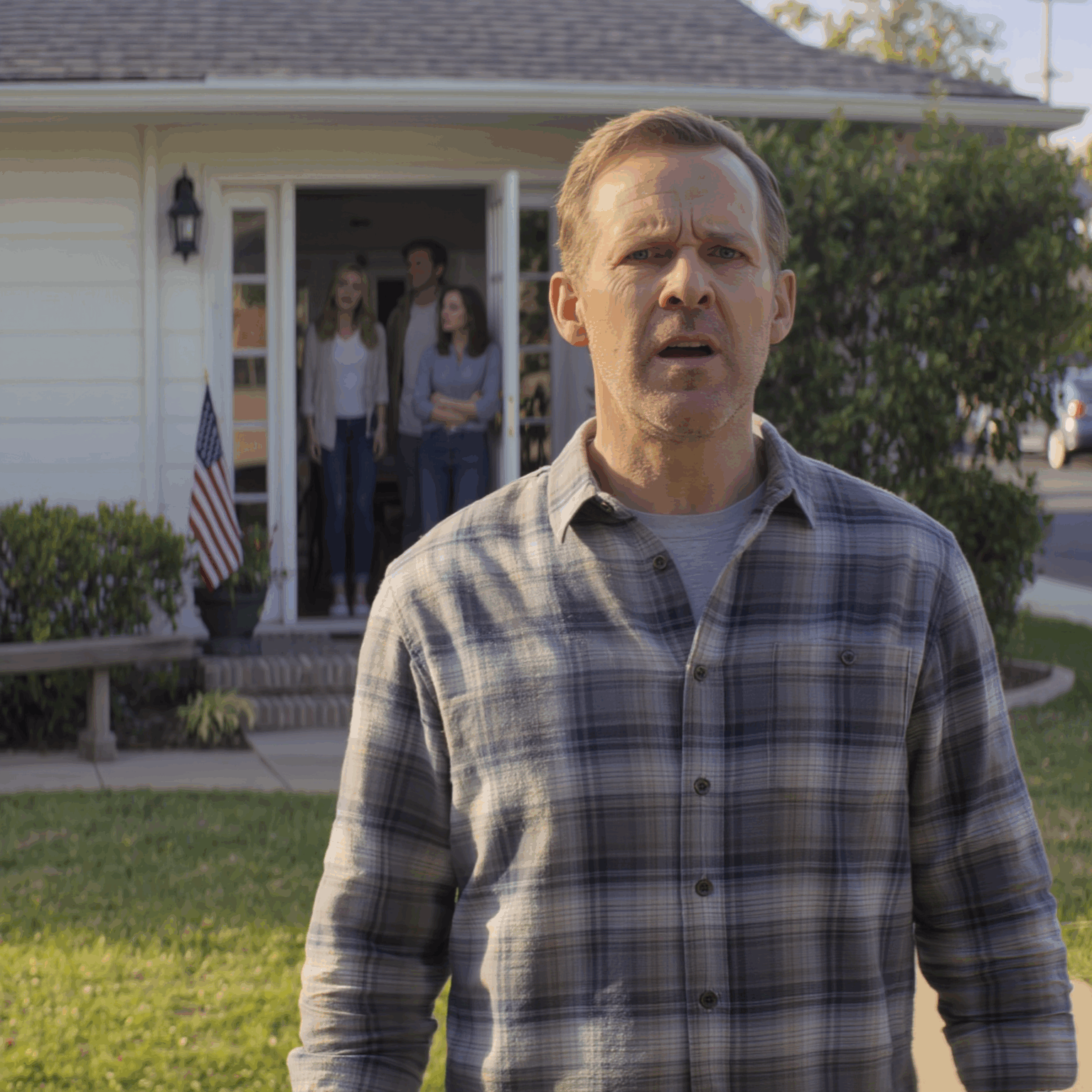 Two weeks ago, my wife went to visit our daughter and son-in-law. I decided to surprise them and went there too. When i approached the door of their house, their neighbor ran up to me and said, a week ago, there were screams coming from here. Five minutes later, police arrived.