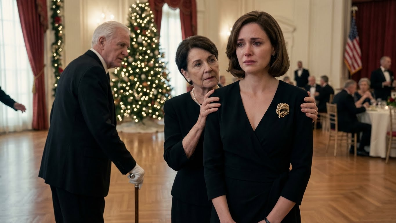 At The Military Charity Gala, My Stepmom Grabbed The Gold Brooch On My Dress. “You Stole This!” She Hissed. “You’re Too Poor To Wear That!” She Tried To Rip It Off. A Veteran Grabbed Her Wrist. “Lady… That Is The Medal Of Honor.” “Do You Not Know Who She Is?” MY STEPMOM WENT PALE.