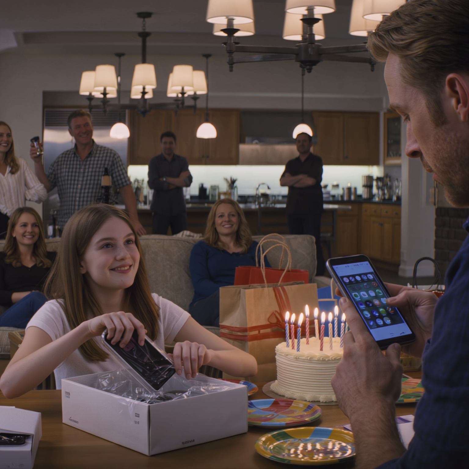 My 13-year-old niece giggled: “mom says if you disappear tomorrow, no one will even notice” — right as she unboxed the $850 phone i bought… 30 people roared with laughter, i just nodded… and with two taps, every payment ‘evaporated.’ that night i vanished, leaving behind only a black backpack… and the next morning, when they opened it…