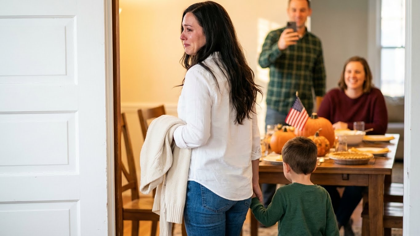 Thanksgiving, my dad filmed me setting the table and posted, “Look at how this girl fails – she’s always playing the servant.” My siblings laughed. I wiped my hands, took my son’s hand, and walked out. The next morning, my sister texted, “Why can’t I withdraw $2,000 from your account?” I opened my laptop, without hesitation, and I couldn’t take it anymore…