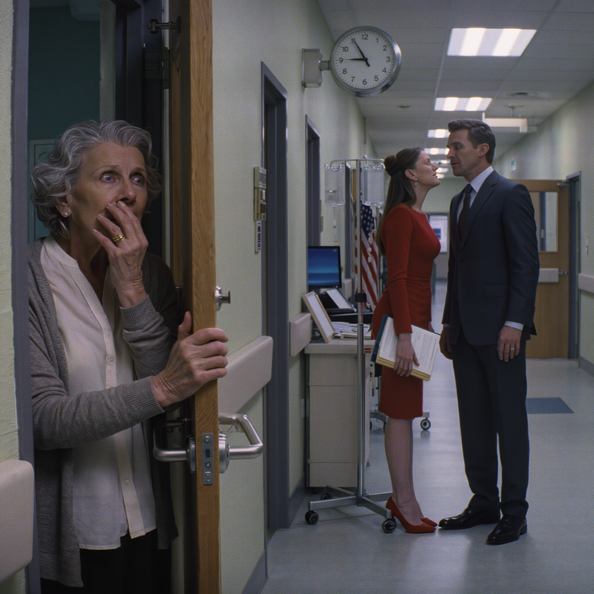 I ran down that hospital hallway like the world was ending. My shoes echoed on the linoleum, that hollow sound you only hear in ER corridors, mixed with the sting of disinfectant in my throat. My heart was pounding so hard I could feel it in my temples, in my neck, in every year of my sixty-six-year-old body that suddenly felt ancient.