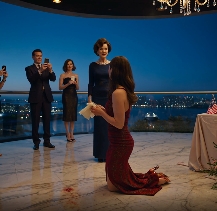 At my birthday party, my mother-in-law leaned in, whispered in my husband’s ear—and his hand cracked across my face. I hit the floor. Then I laughed. He froze, color draining from his skin…