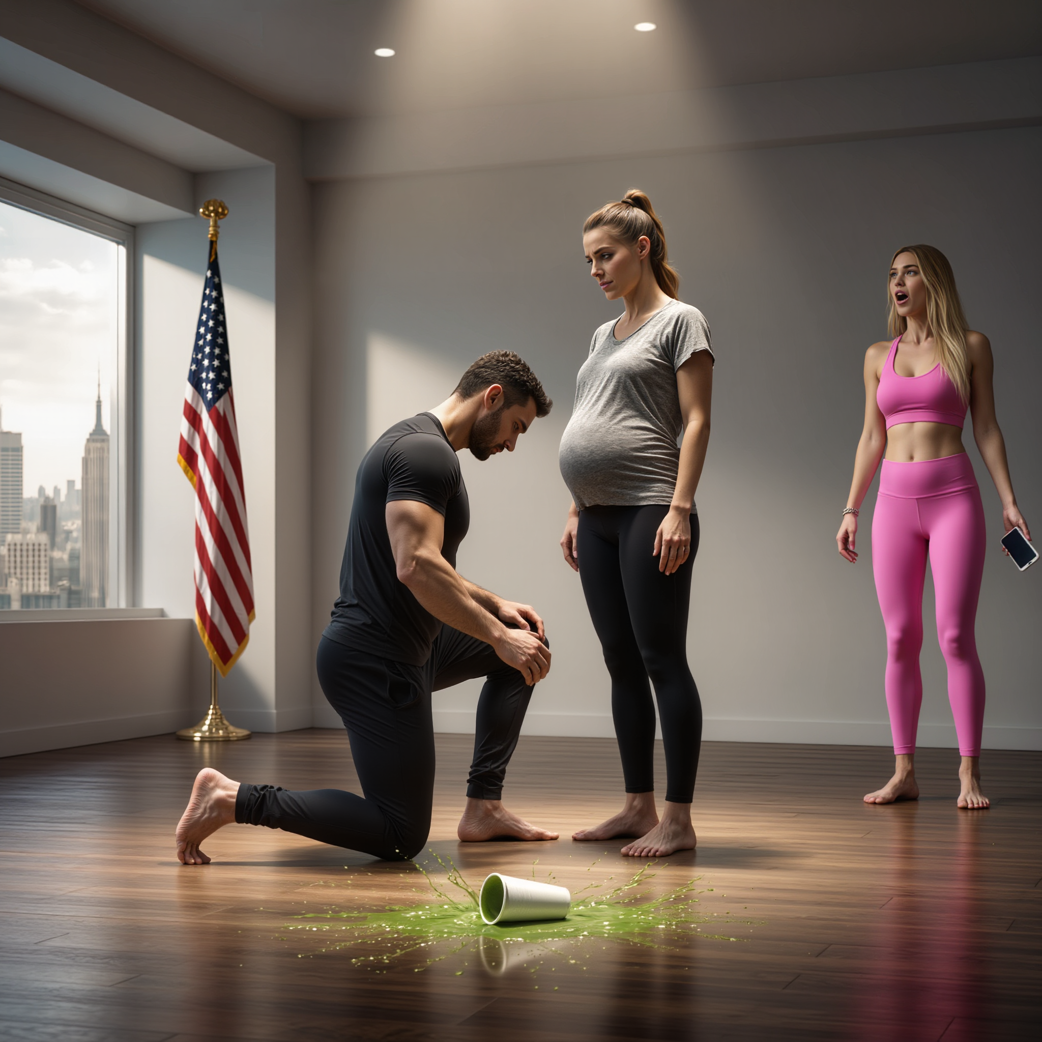 “Oh my God, look at that! Is a stranded whale trying to do yoga? When did this studio turn into a zoo? Watch out, you might crack the floor! Why don’t you go home and finish emptying your fridge? This place is for attractive people, not sluggish, overweight moms!” Two fitness influencers laughed, mocked, and filmed a pregnant woman practicing yoga quietly in a corner of the room. What they didn’t realize was that the so-called “overweight” woman was actually a living legend—someone their own mentor would bow to in deep respect.