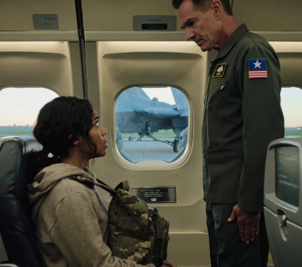 She Was Just in Seat 12F — Until Her Call Sign Made the F-22 Pilots Stand at Attention