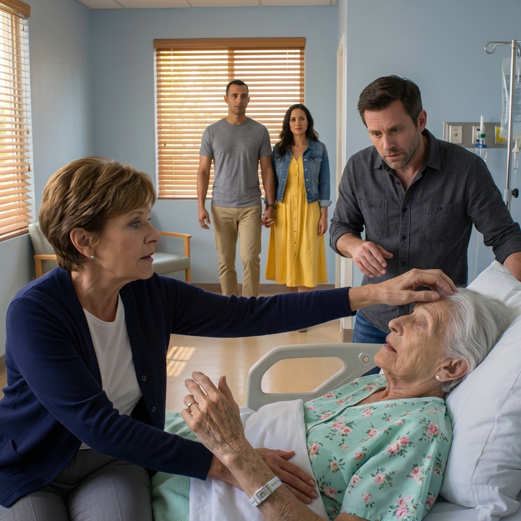 My son and his wife went on a trip, leaving me to care for her mother, who was “in a coma” after an accident. As soon as they left, she opened her eyes and whispered something that made my spine freeze…