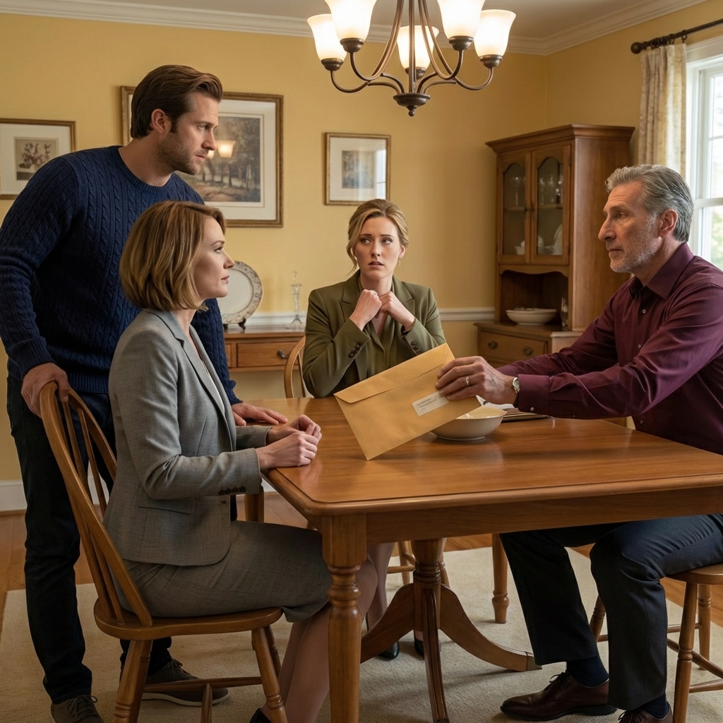 At Sunday family dinner, my dad didn’t even look at me when he slid a thick envelope across the oak table. It didn’t stop at my place setting. It landed in front of my sister, Sarah, like a trophy. “We gave your wedding money to her,” he said, calm as if he were passing the salt. “She deserves a real wedding.” Mom nodded. Sarah’s smile lit up the chandelier. I stayed still, because if I moved I might shatter, and Marcus, my fiance, squeezed my hand under the table like he could hold me together.