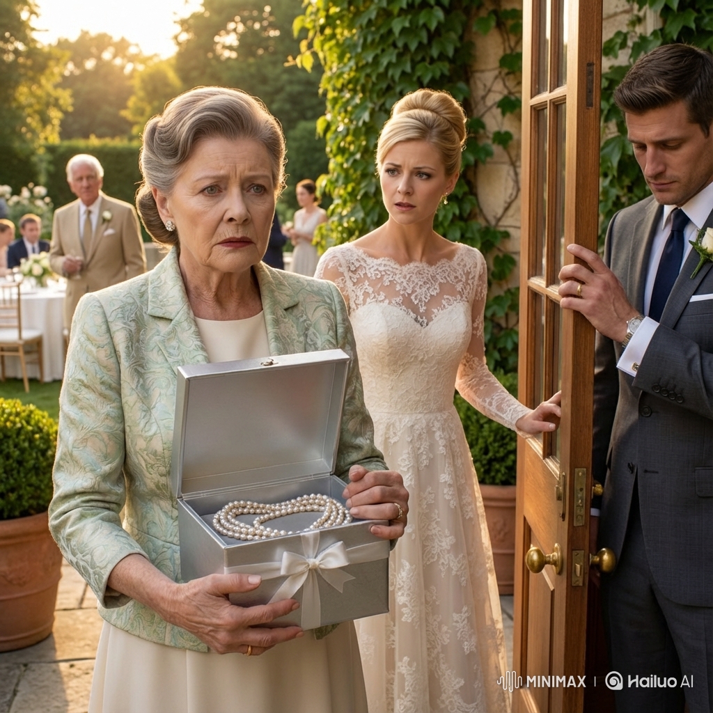 At my daughter’s $32,000 garden wedding, she looked me in the eye and said, “Mom, Dad—you’re not invited,” and I walked out holding her grandmother’s necklace… because she forgot one tiny detail about whose names were still attached to every single vendor