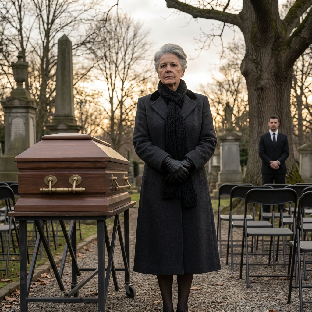 At my husband’s funeral, no one came except me. Our children chose parties over their father’s final goodbye. The next morning, I…