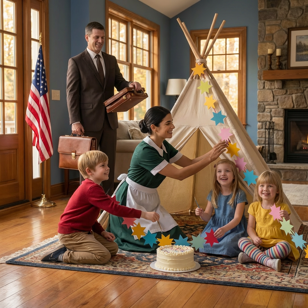 Millionaire Comes Home Early — The Scene He Saw His Maid Working With His Kids Shocks Him…