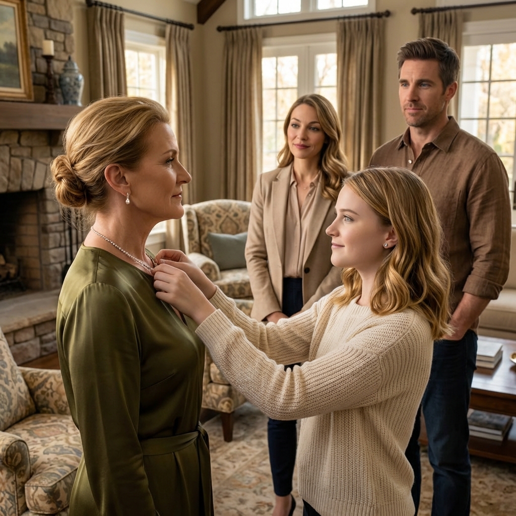 My niece smiled, tugged my grandmother’s diamond necklace, and said “If it’s real, it should hold up,” right before it snapped in the middle of my mom’s birthday party—while my sister-in-law laughed, my brother asked if it was ‘even worth much,’ and everyone moved on to cake… so I drove home with three loose stones in my palm and opened the one email thread they never knew existed.