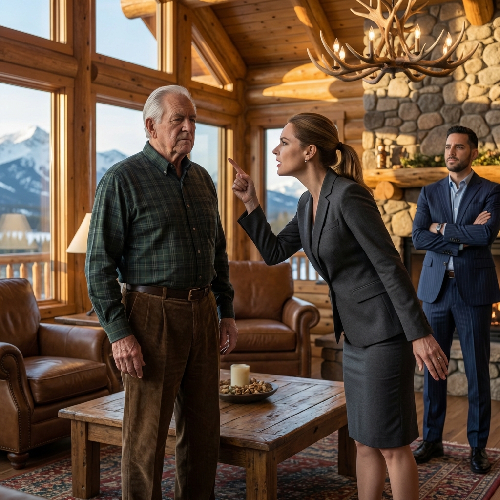 My daughter-in-law burst into my Aspen cabin with suitcases and a smile that didn’t belong to family, looked at my son, and said, “We’re moving in,” like the keys were already in her pocket, but the real chill hit when her eyes locked on the sealed envelope with the county seal on my coffee table—and I realized she hadn’t come for a vacation, she’d come to take control of my life before the snow even melted.