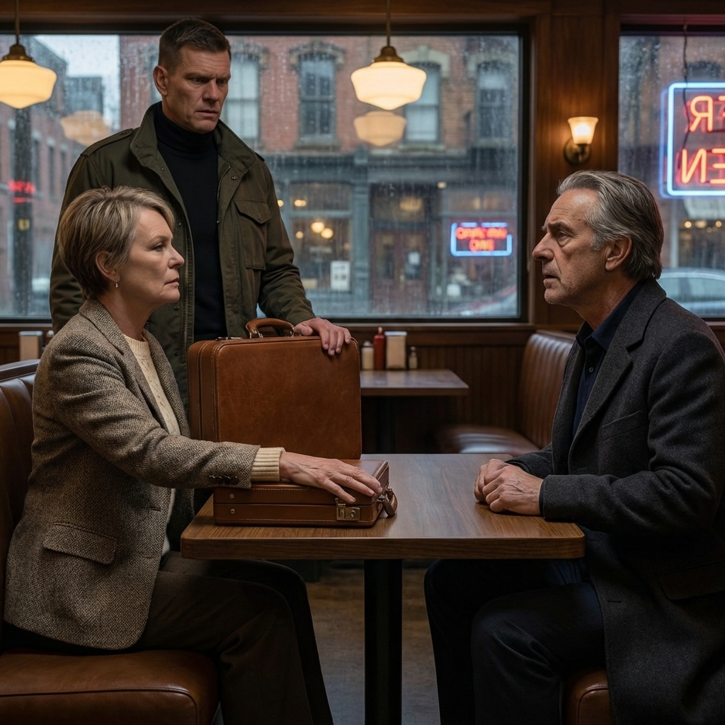 I was driving home with apples for jam when a hunter called and said, “ma’am, I found your daughter,” and thirty minutes later I was on my knees in the muddy woods behind the quarry, staring at Olivia’s bruised face while she tried to breathe and whispered, “his mother said I’m dirty blood,” and when the distant wail of 911 rose closer she grabbed my wrist and begged, “don’t take me there—she has people everywhere,” which is when I remembered Grandpa Nick’s warning about insane situations and hidden truths, yanked Olivia into my Chevy, texted my ex-military brother “now it’s our turn,” and headed for the one meeting Lucille Sterling never planned for