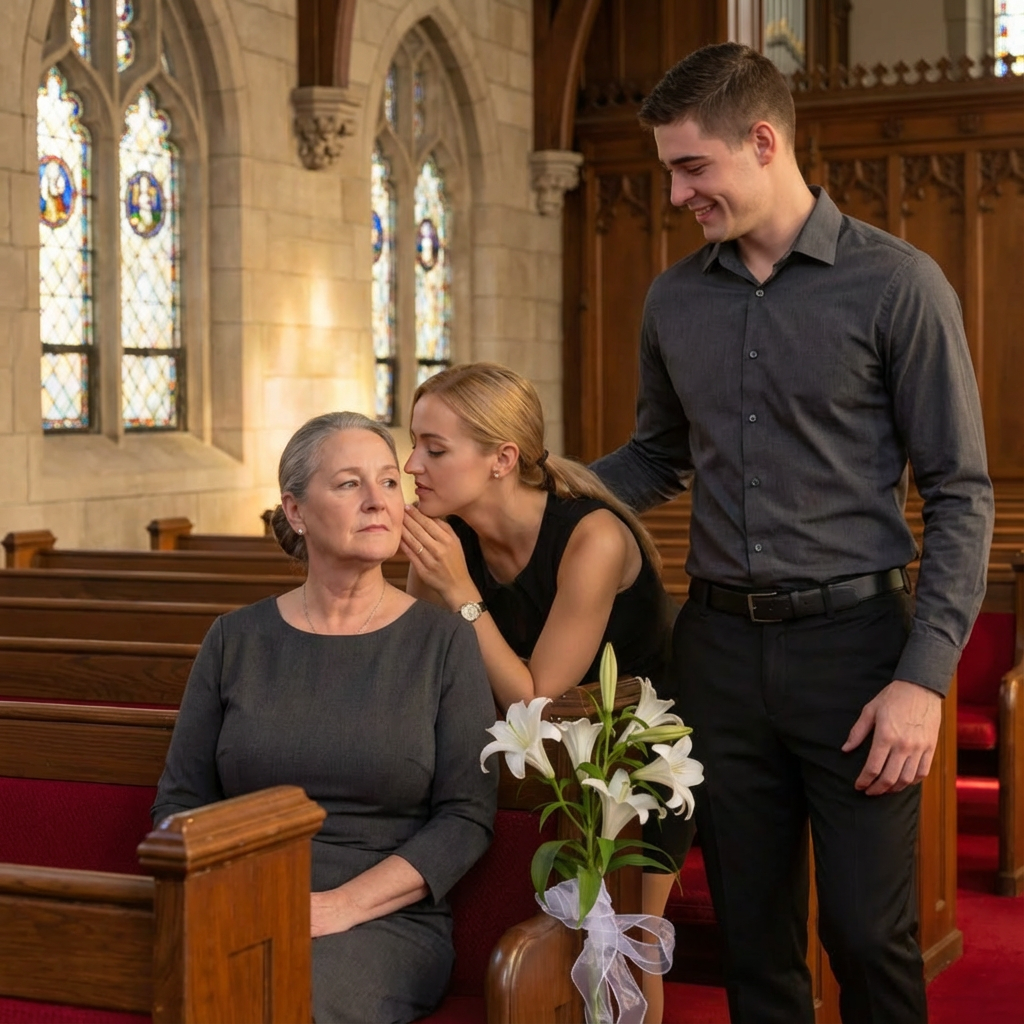 At my husband’s funeral, my daughter-in-law m0cked my dress. She had no idea who I was.