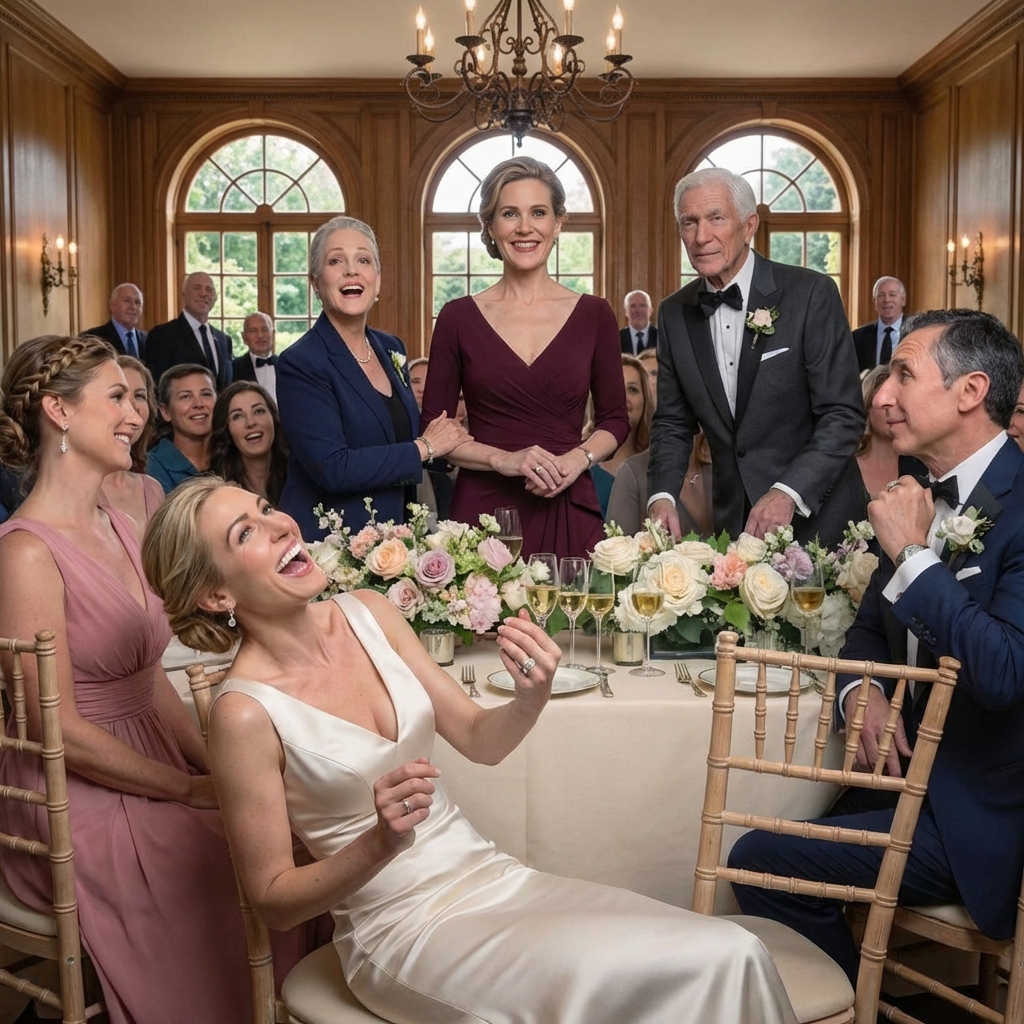 My sister texted, “Don’t come to the rehearsal dinner; my fiance’s dad is a federal judge and you’ll embarrass us,” so I stayed silent, put on a navy dress anyway, walked into Rosewood Manor beside the mentor who actually raised me, and watched my parents pretend I didn’t exist, until the silver haired judge at the head table stood up, stared straight at me, and said, “Your Honor,” and my sister’s smile collapsed mid laugh.