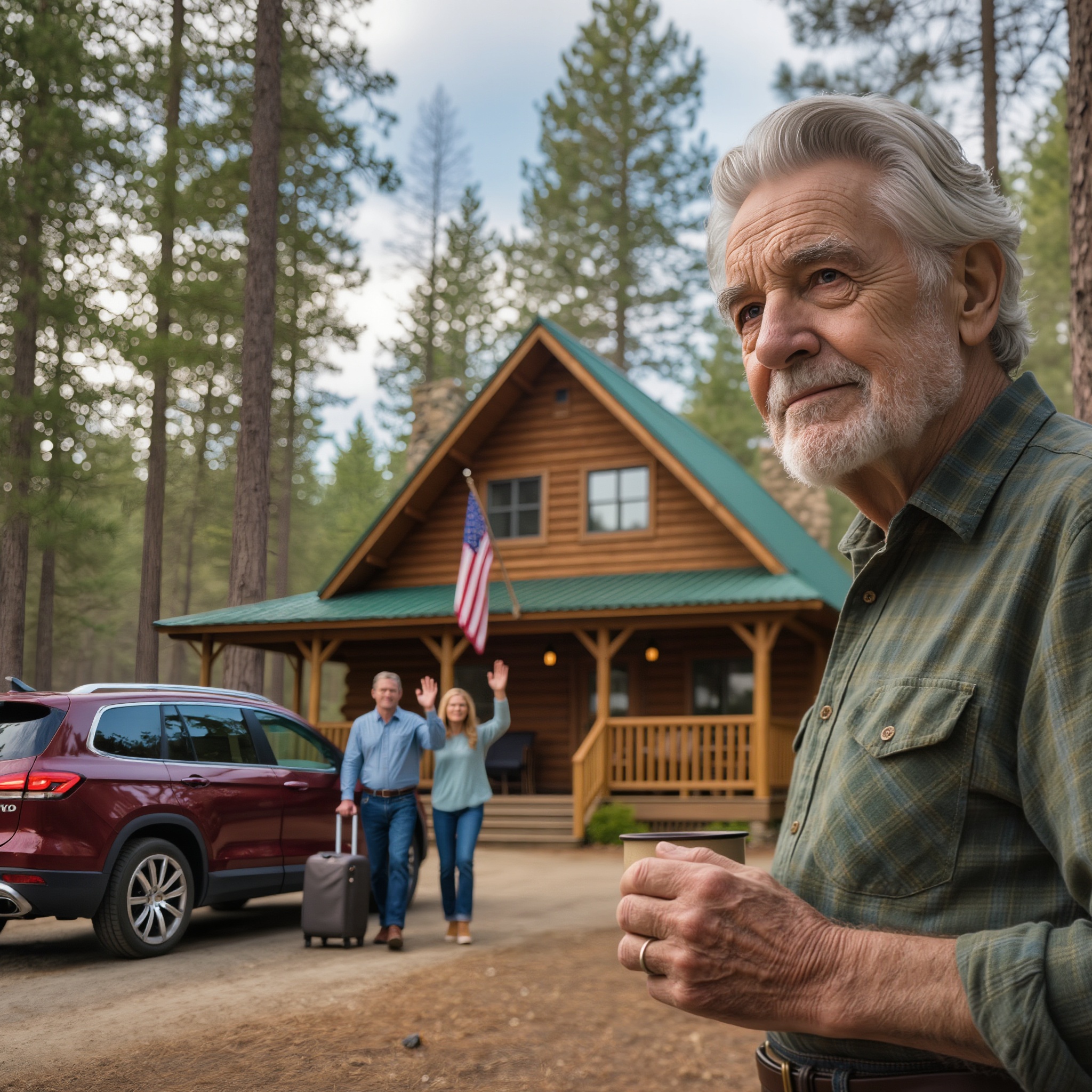 After 40 years of working, I bought a quiet wooden house in the forest to enjoy my old age alone in the middle of nature. My son-in-law called and said, “My parents will move in to live with you, Dad.” I didn’t argue, I just silently prepared a “surprise.”