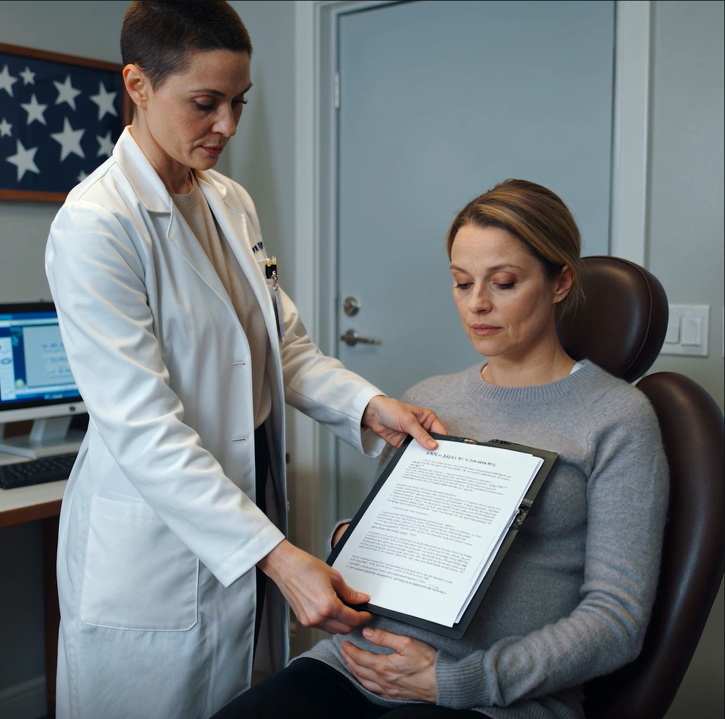 At my ultrasound, the doctor started shaking, pulled me aside, and said, “You need to leave now—get a divorce,” and when I asked, “Why?” she replied, “No time to explain; you’ll understand when you see this,” and what she showed me made my blood boi