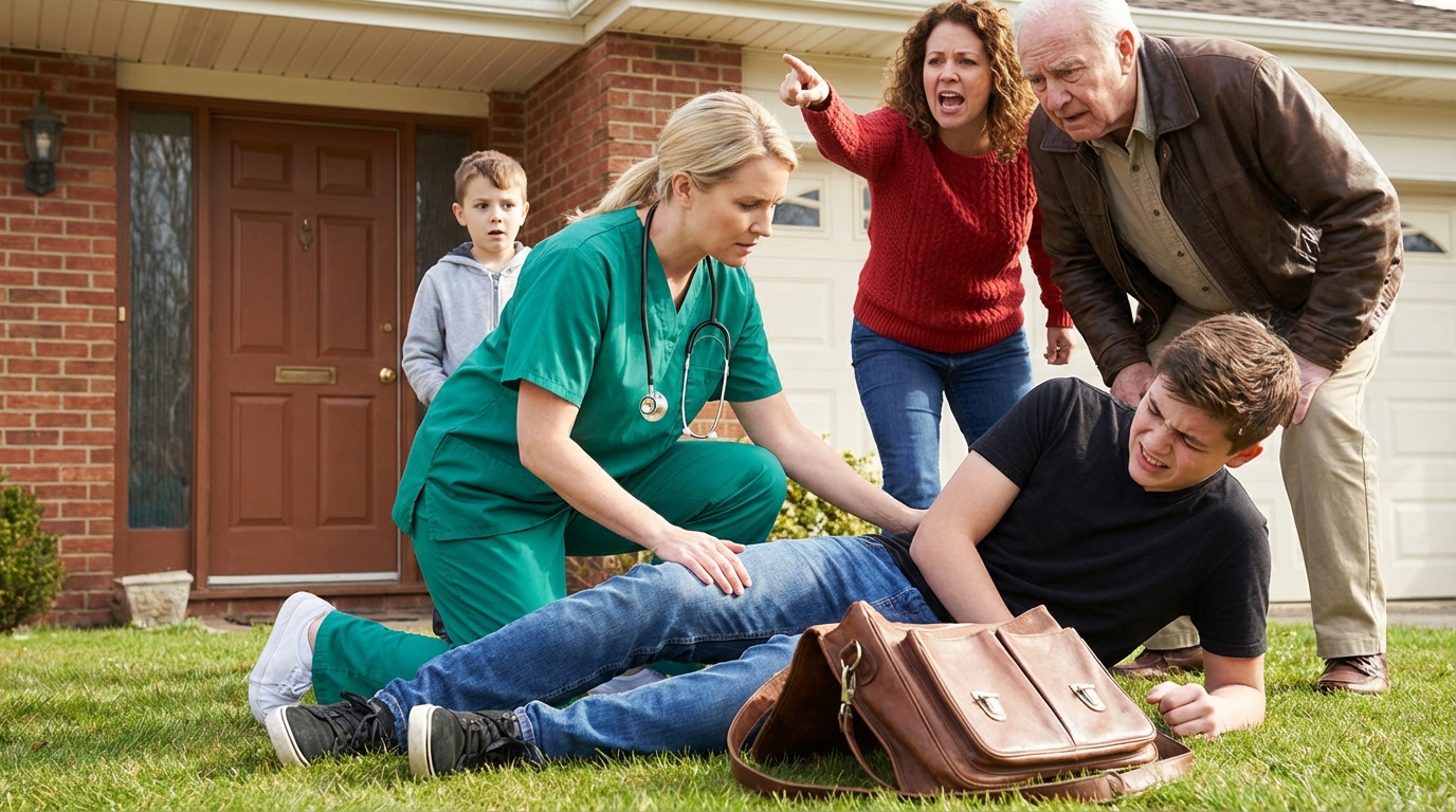 I lay paralyzed on the ground while my father yelled at me to “stop being a baby.” My family accused me of ruining my brother’s birthday—