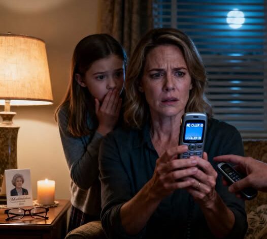 Three days after my mother-in-law passed away, her old phone started ringing out of nowhere. The display read: “Unknown.” My daughter leaned in and whispered, “Grandma… she’s calling right now.”
