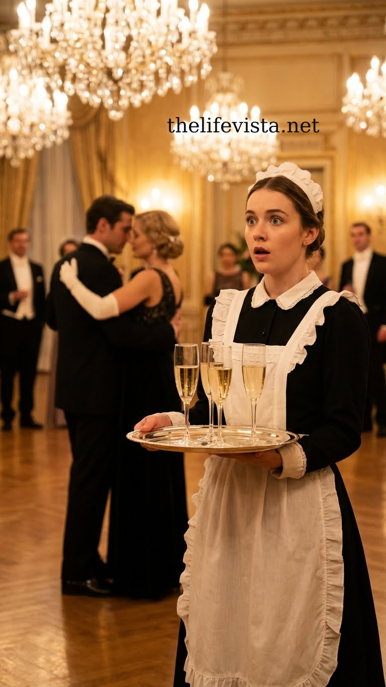 I disguised myself as a waitress at the lavish party, but my blood ran cold when I saw my husband dancing intimately with another woman. I stood there unseen, heart pounding, wondering if he would recognize me—before everything finally collapsed.