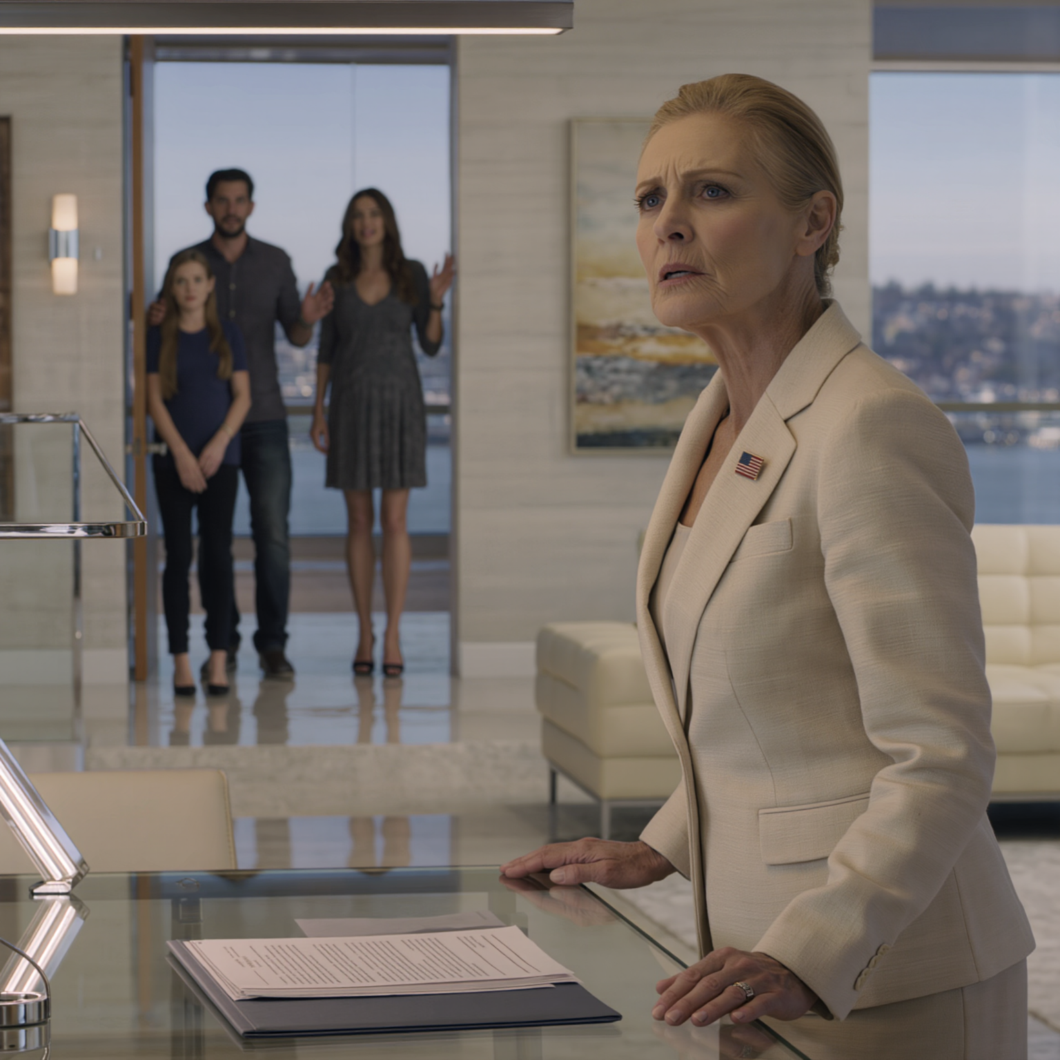 “We heard you bought a penthouse. we came to live with you and make peace,” my son and daughter-in-law said at my door. But when they walked into the penthouse, they stopped cold at what they saw. They stood frozen at the sight.