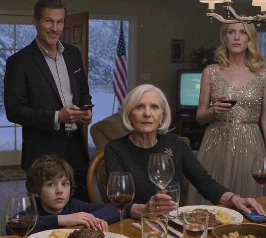 During New Year’s Eve dinner, my son slipped out for “a quick call.” My grandson followed. Seconds later, he ran back trembling and whispered one word. I didn’t yell—I smiled and texted one name. Fifteen minutes later… the door burst open… I’d been up since dawn, doing the kind of holiday prep you can do on a