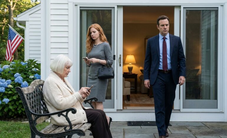 Stay quiet when the adults are talking!” – my son snapped during the family meeting about selling my apartment, calmly, i walked out to the garden and dialed a number, five minutes later, his phone rang –