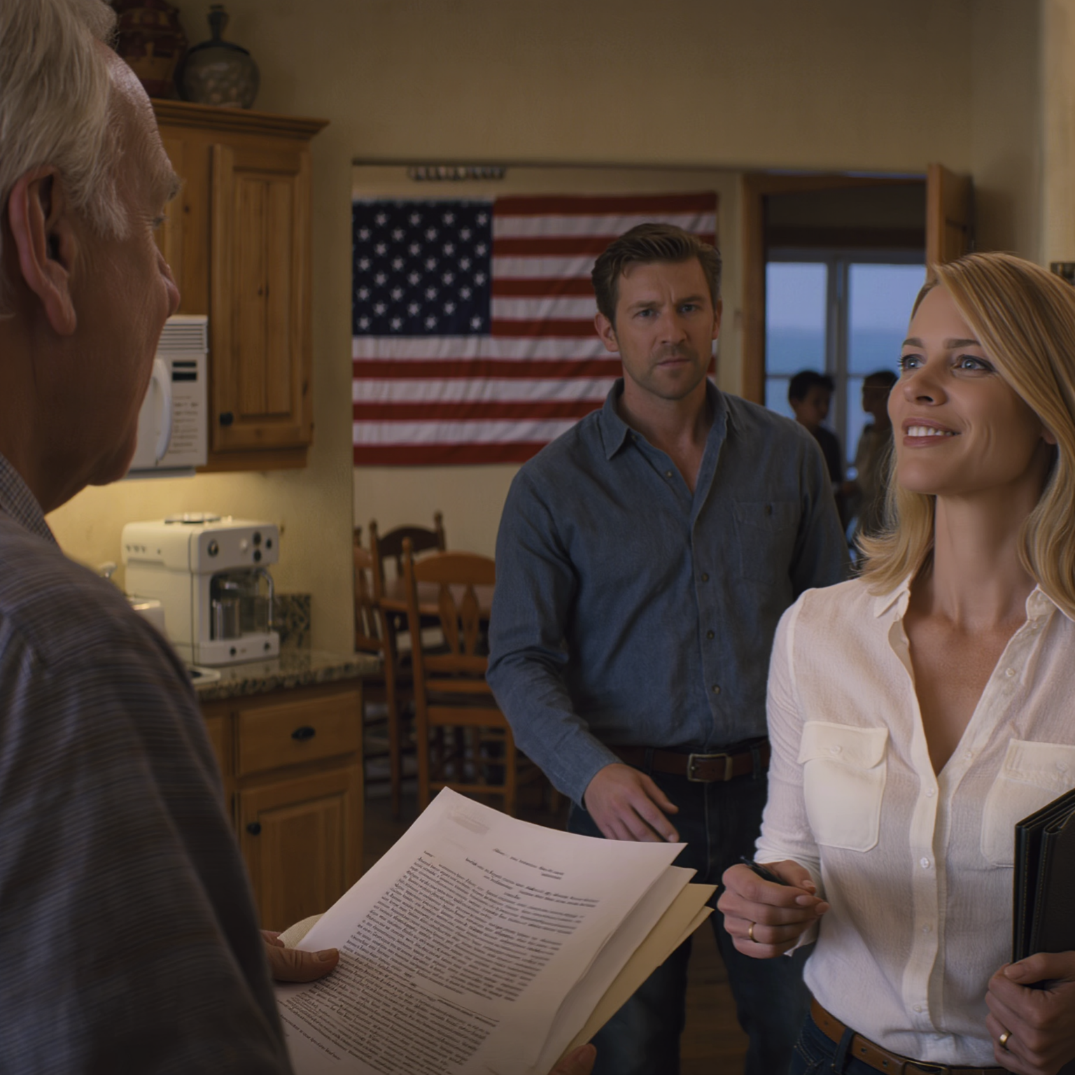 My daughter-in-law called me a “senile old fool” right in front of my grandkids, then slid the ranch transfer papers across my kitchen table like all I had left to do was sign, while my son sat there in dead silence, but they forgot this Texas ranch is still in my name, and in that exact moment I chose a move they wouldn’t understand until it was too late