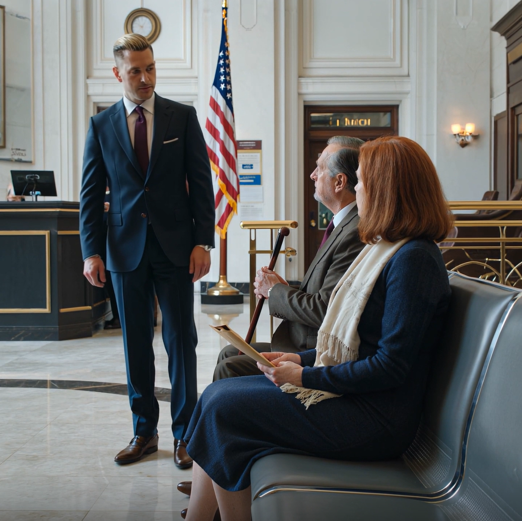 On the way to the divorce hearing, I helped an elderly man on the bus, he wanted to come with me to the courthouse, and when we arrived, the moment my husband saw him, his face turned pale with fear—it turned out that elderly man was…