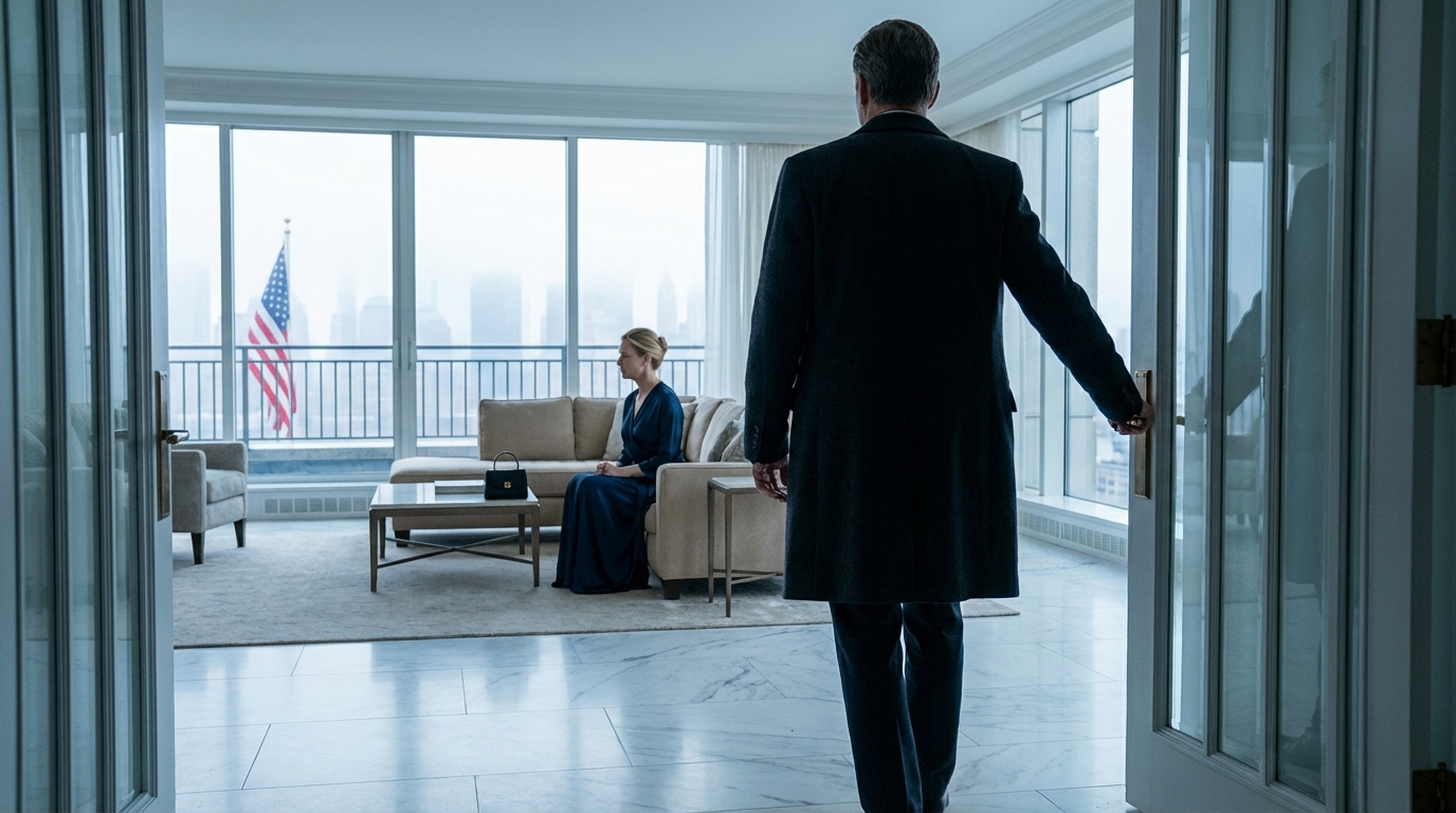 My wife died in a sudden accident. a few days later, the notary handed me the keys to a luxury penthouse, saying: ‘it’s in your name now.’ she had strictly forbidden me from asking about her ‘business trips’ while she was alive. i planned to sell it, but before doing so, i decided to visit. when i opened the door, i froze in shock because sitting in the living room was…