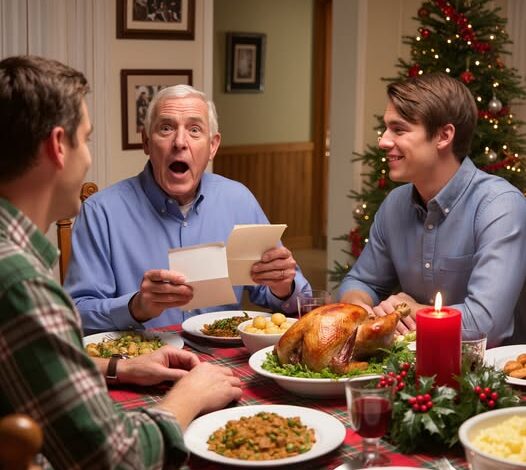 At Christmas dinner, my brother said, “Let’s go around and say what we’re grateful for.