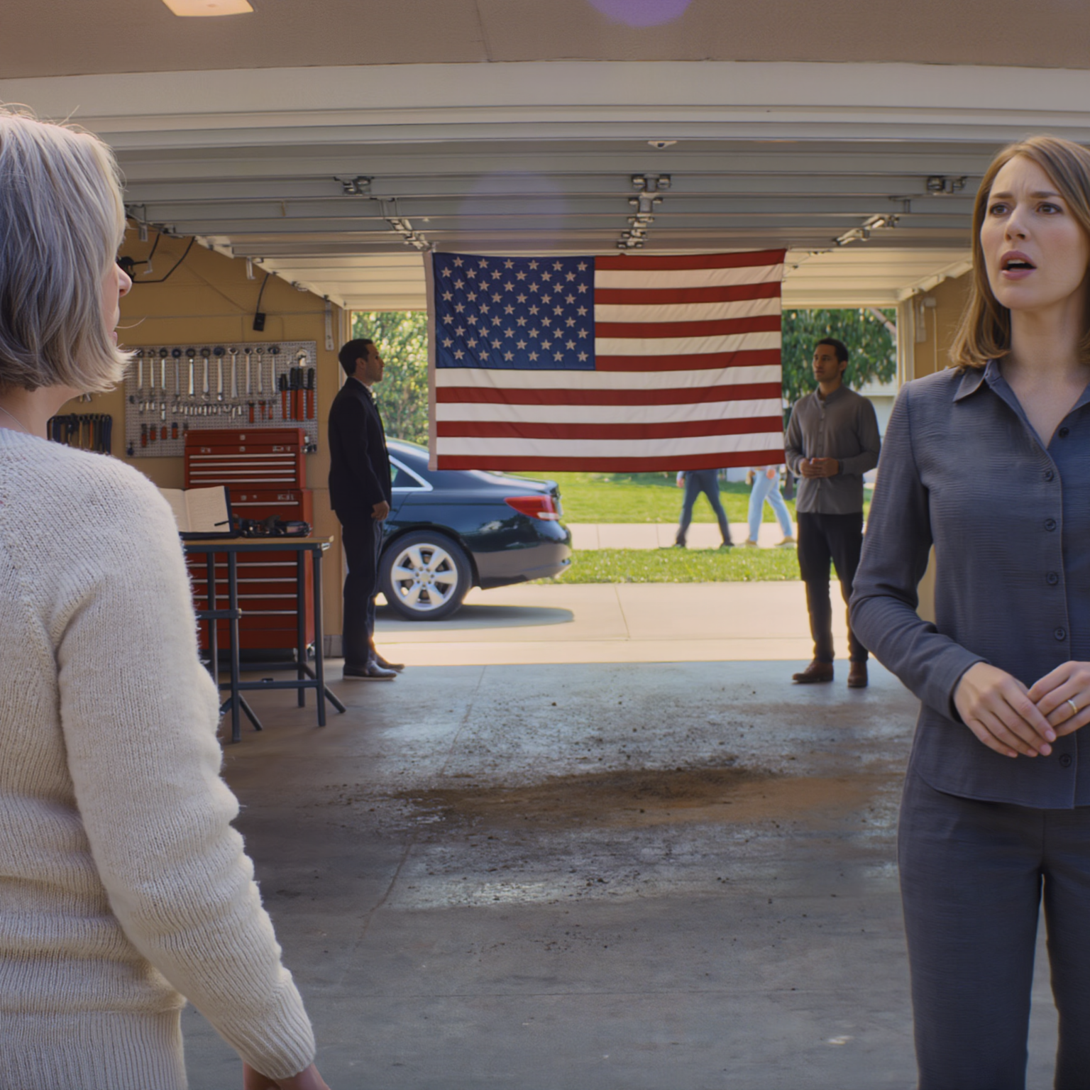 My husband died, leaving behind the Shelby he’d been tinkering with for 20 years. That morning the garage was wide open, the parking spot empty. My son said flatly, “I sold it. My wife wants Paris, Mom, get over it.” I collapsed. But the next day the dealer called, his voice shaking: “Mrs. Bennett, your husband hid something inside the car… you need to come now.”