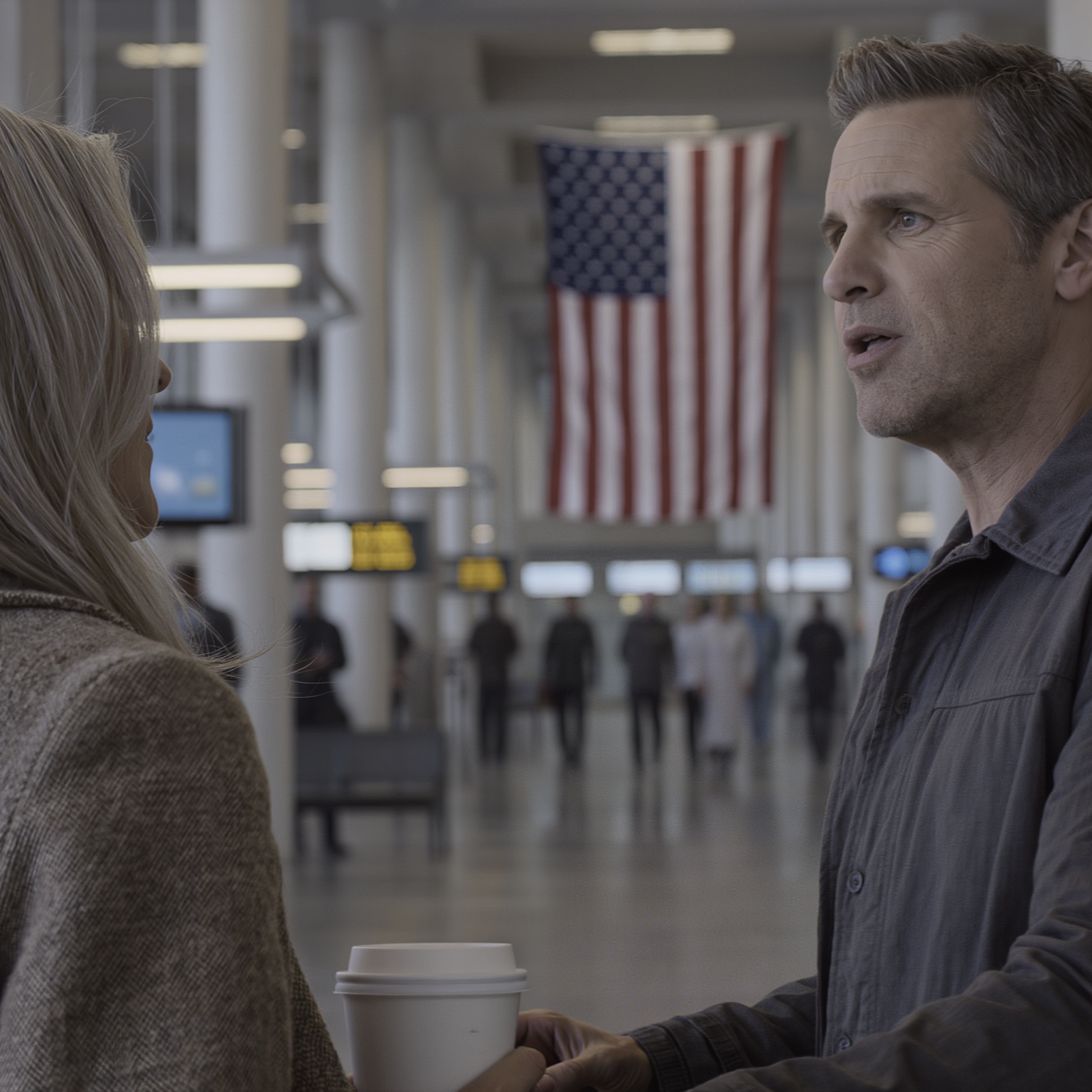 Port Authority bus station, my husband bought me a coffee and affectionately said, “Drink up, honey, it’s a long ride”… I had barely taken a sip when the world began to spin; he helped me onto the bus and leaned in to whisper: “In an hour, you won’t even remember your own name.” I panicked, but I couldn’t move. Worse was the ticket in my pocket—and the stranger staring at me like he’d seen a ghost.