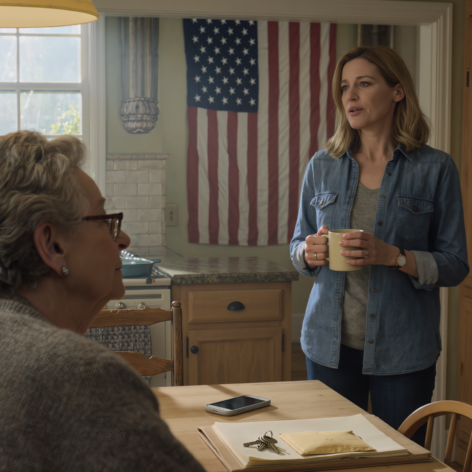 My daughter texted me instead of her husband: “When will that old hag finally disappear?” I’m 80. I didn’t cry. I just folded my phone like I was sealing a letter. The next morning I threw on my late husband’s old cardigan, tucked a document bag under my arm, walked out while they were still asleep, and let them discover that the “power” in that house had changed owners without them noticing…