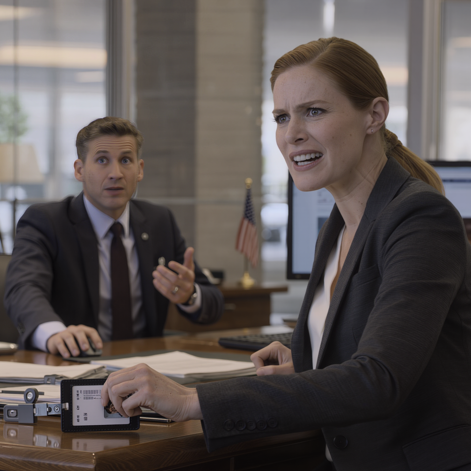 On Tuesday morning, I opened my banking app and saw a chilling red line: “ACCESS DENIED”—my $480,000 trust fund was suddenly locked. I called home. My father said calmly: “Family first.” My mother sealed it: “You’re too emotional—let us manage it.” I didn’t argue. I drove straight to the branch with a flagpole out front… and the banker’s question made me go numb.