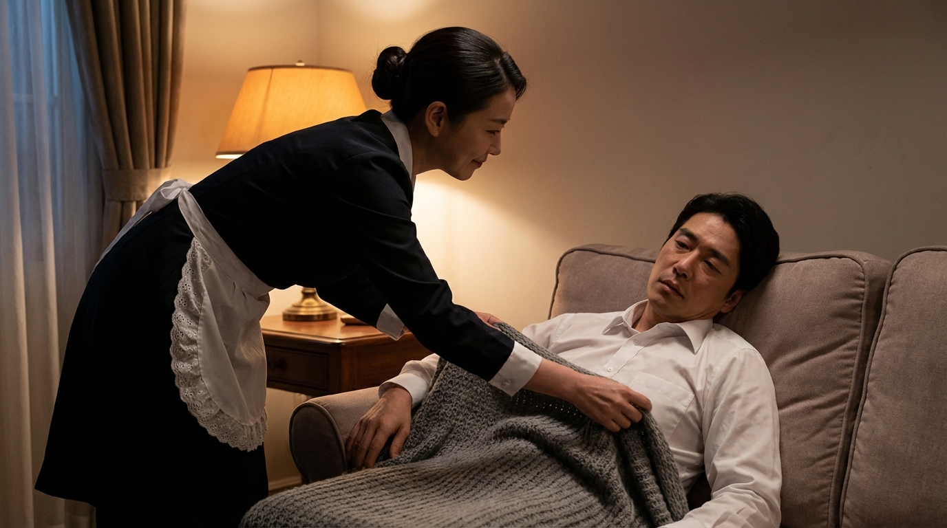 A rich man pretended to be asleep with gold to test the poor maid’s daughter — but what the girl did shocked him!