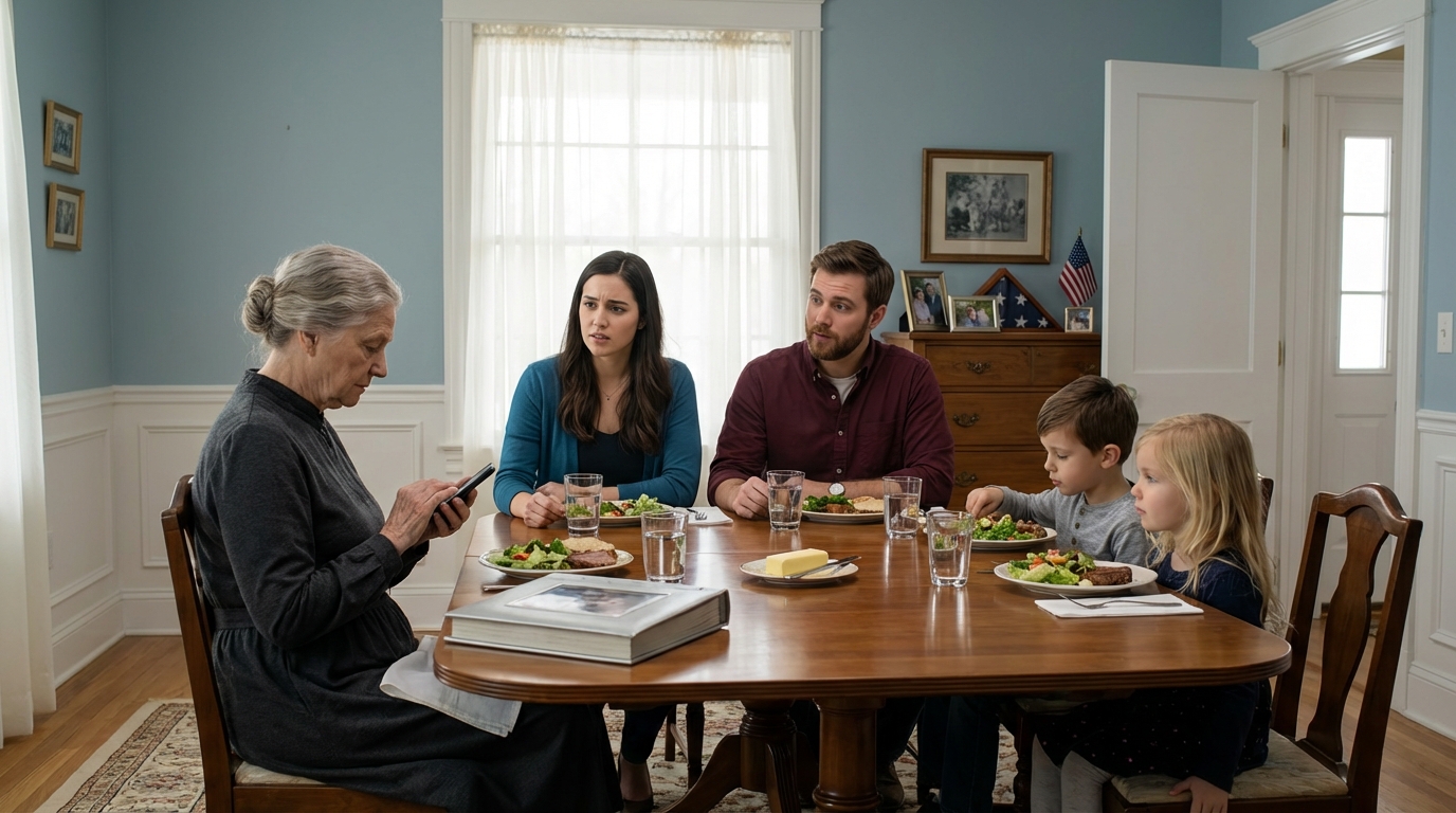 After our family reunion, i checked my bank account—it was empty; my son-in-law snorted, “we needed it more than you”; trembling, i reached for my bag and said, “then you won’t mind what’s coming next”; as they laughed, a loud bang shook the house, the door flew open—and then…