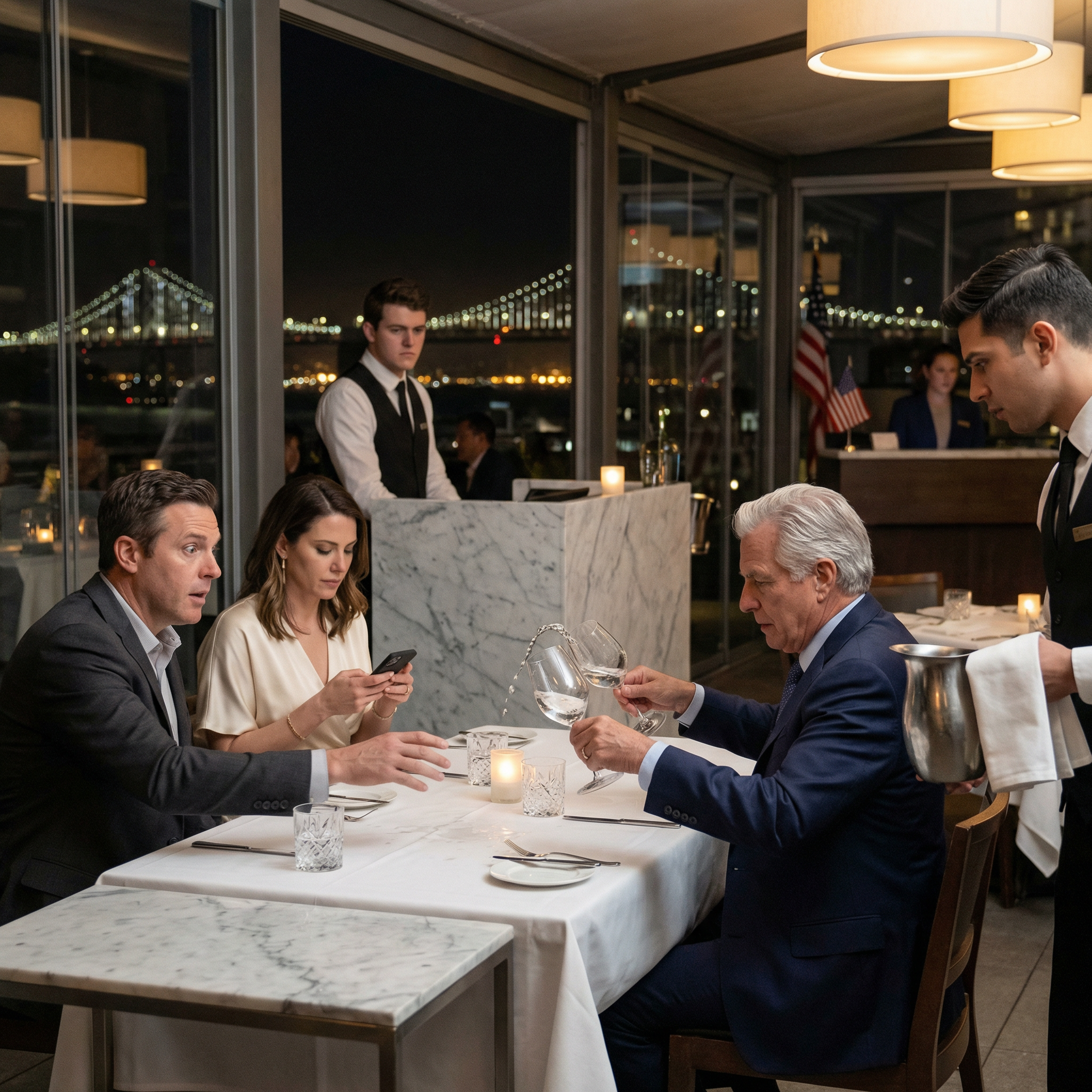 “I sold my business for $60M and decided to celebrate with my daughter and her husband. We went to the most high-end restaurant in town. When I stepped away to take a phone call, a waiter came up quietly and said, ‘Sir… I think your daughter put something in your glass.’ I walked back, kept my face calm, and switched our drinks. Fifteen minutes later…”