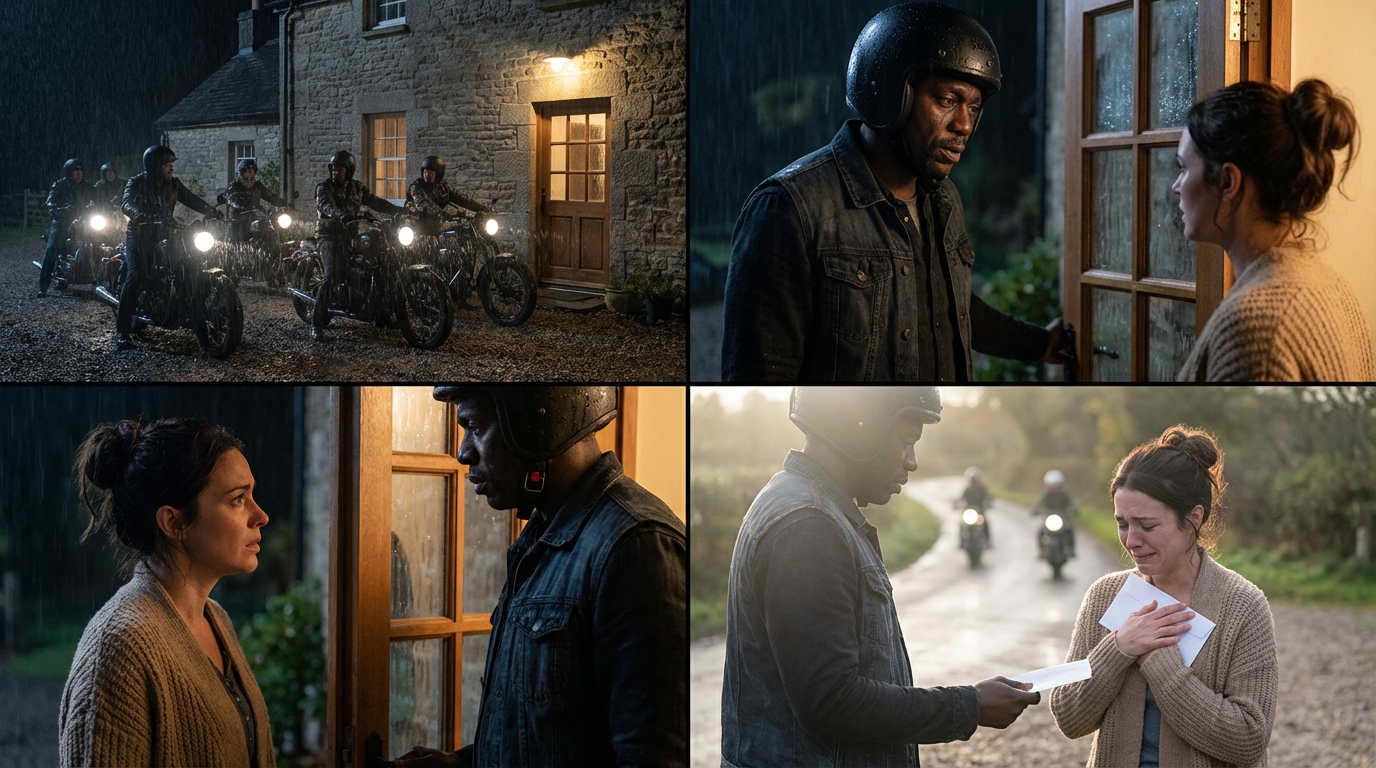 15 Hell’s Angels pounded on Maggie’s door. Midnight blizzard.