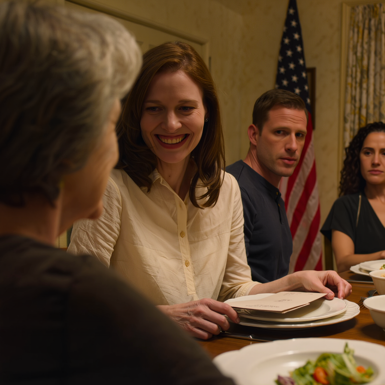 “GRANDMA, TONIGHT MOM AND DAD ARE GOING TO TAKE YOUR MONEY…”—my 6-year-old granddaughter whispered while it was still dark, and I understood right away there was a plan in this house that had been rehearsed; the “family” dinner suddenly became a stage, words sweet as honey but cold as a knife, and I just smiled—because that night, someone would be shocked to see I was no longer an “easy-to-lead old lady.”