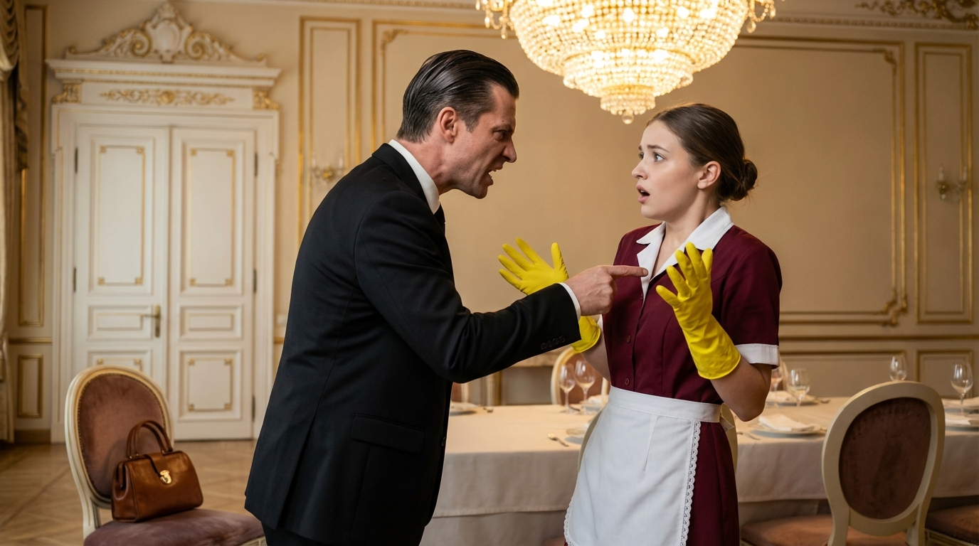 “THIS IS MY LATE WIFE’S NECKLACE!” THE MAGNATE SHOUTED, BUT THE CLEANING LADY’S RESPONSE…