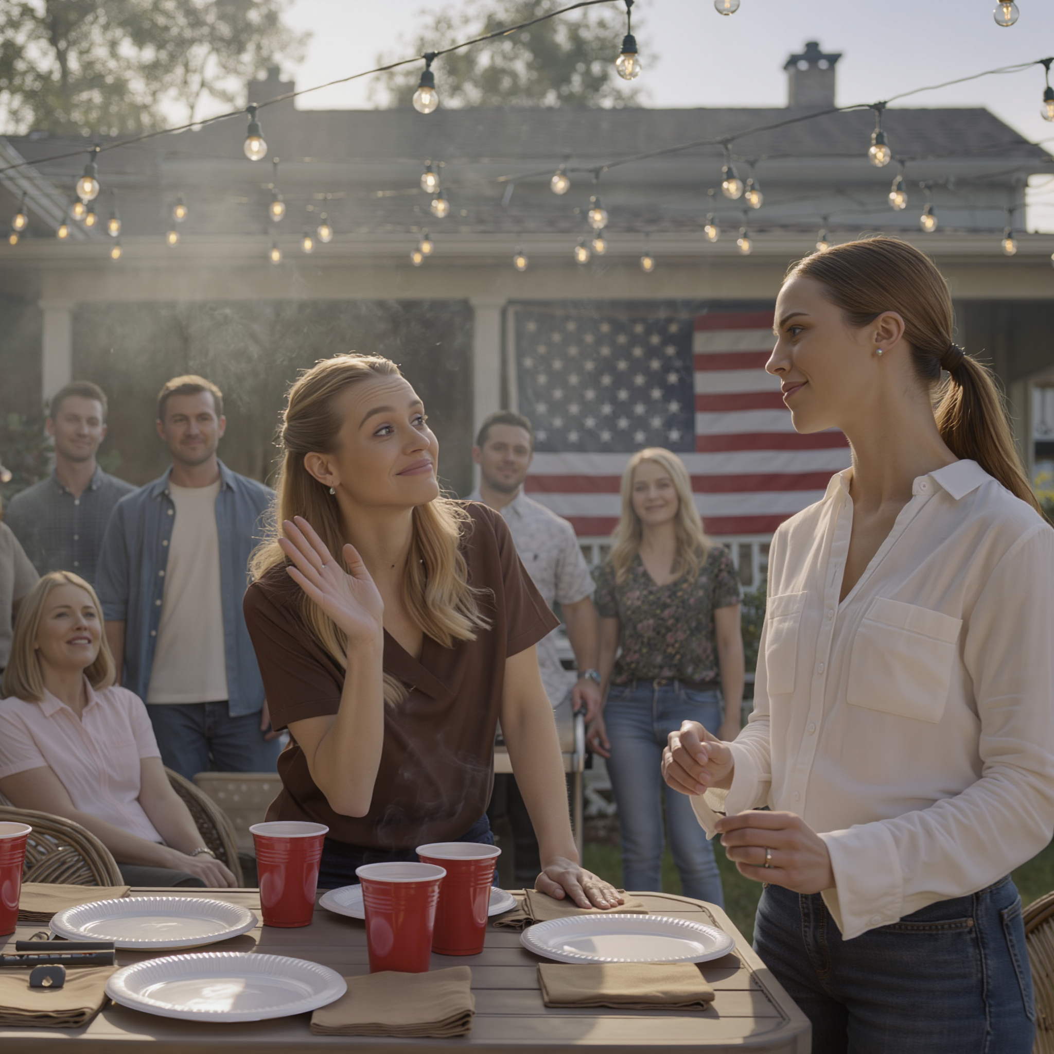 At my husband’s family BBQ, his sister cracked a joke: “If you disappeared from everyone’s life tomorrow, no one would even notice.” Everyone laughed—except me. I just lifted my hot dog and said, “Challenge accepted.” That night, I moved out, went no-contact, and disappeared from their lives. A year later, they’re the ones being forgotten… and the strangest part is how normal the day looked while it was ending my marriage.