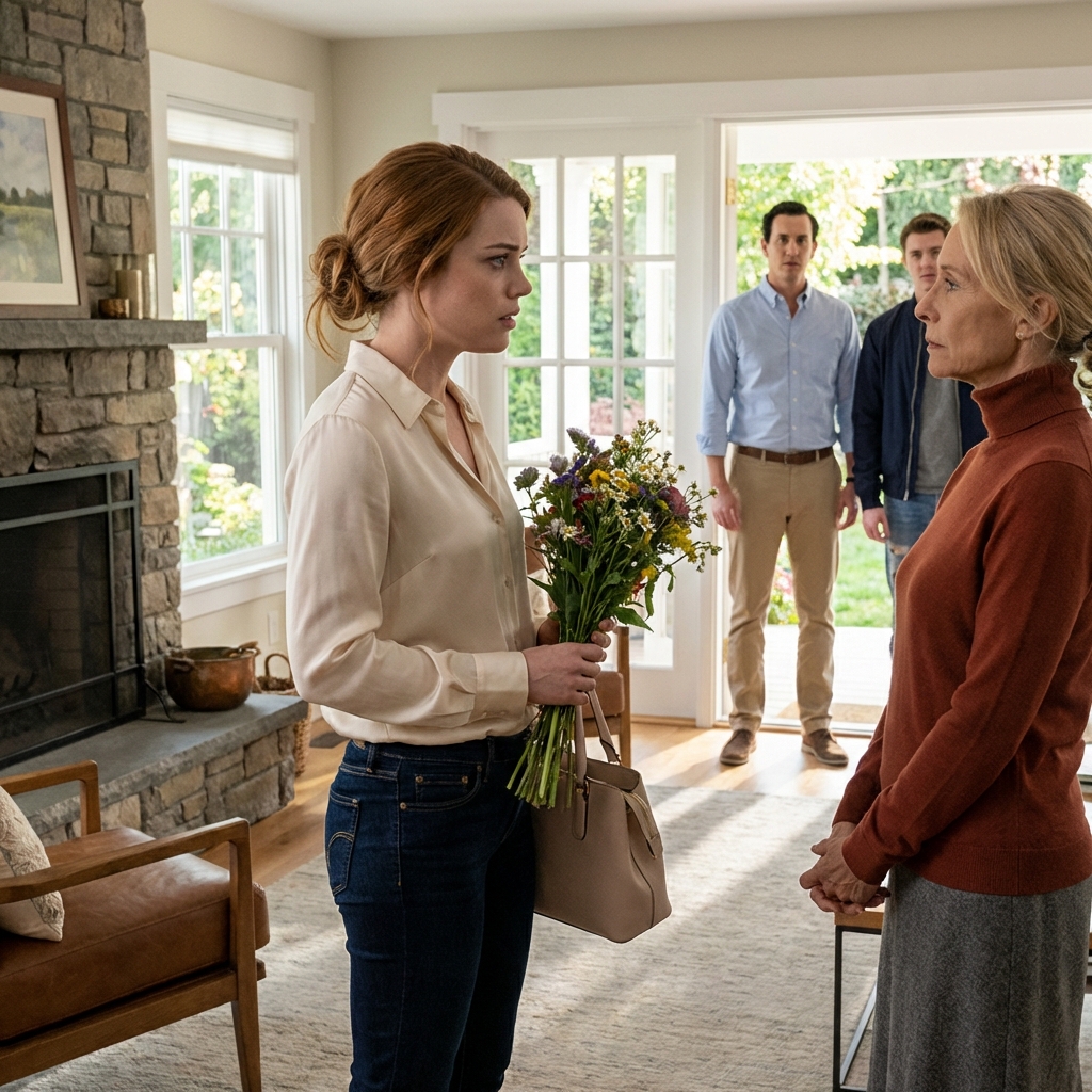 On Mother’s Day, I showed up with flowers and a smile. “So