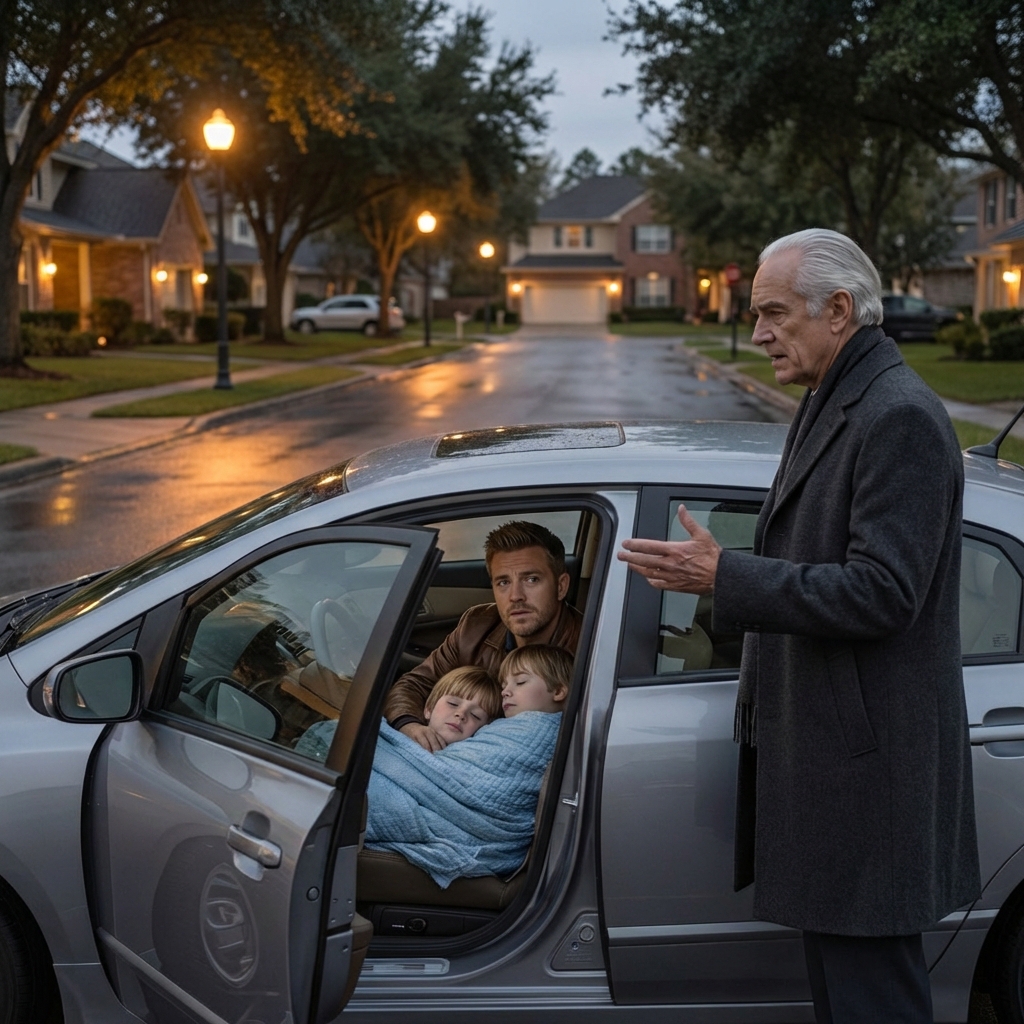 At the airport parking lot I found my son sleeping in his car with his twins. I asked “Where is the $150K I invested in your startup”. He broke down “My wife and her family took everything and claimed I’m mentally unstable”. I got furious: “Pack your things. We’re fixing this now.”